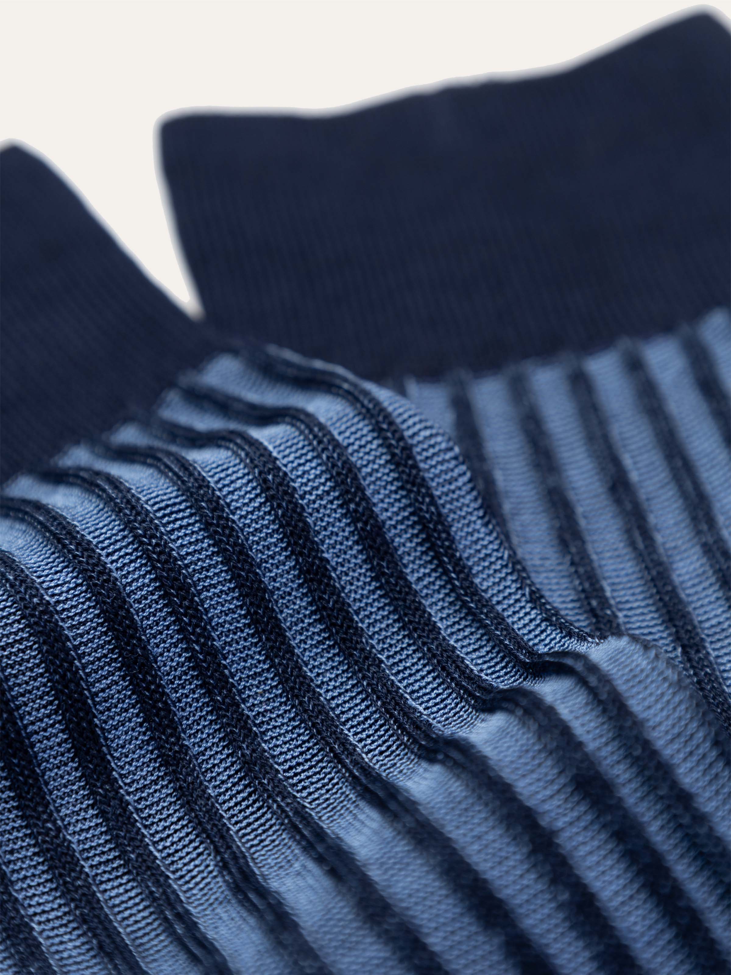 Long Ribbed Socks in 100% Egyptian Cotton - Image 2