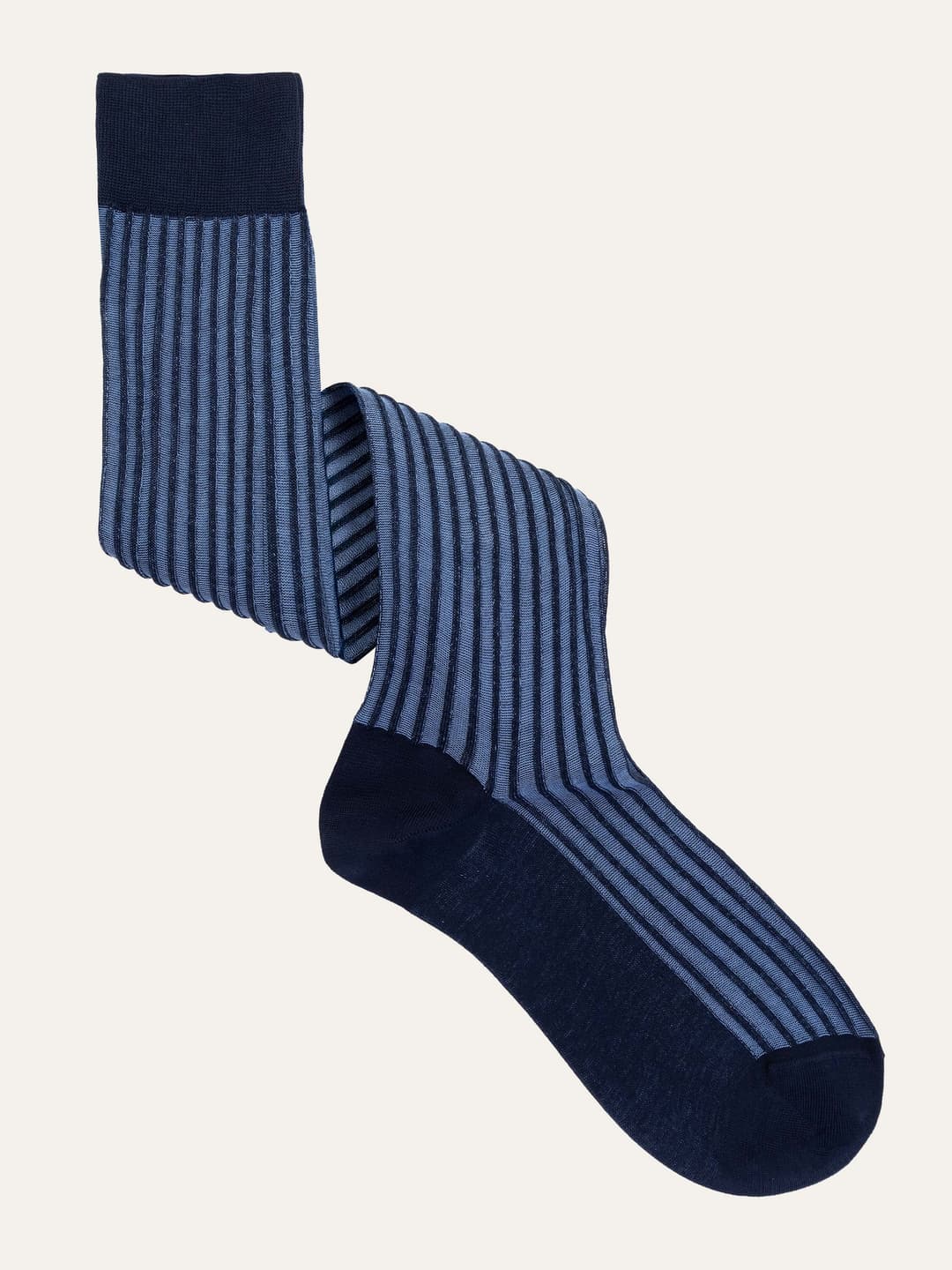 Calze Lunghe a Costa Rilievo in 100% cotone Filo di Scozia