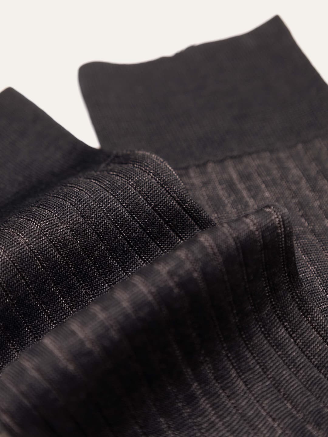 Classic ribbed two-tone Vanisè socks in 100% Lisle Cotton