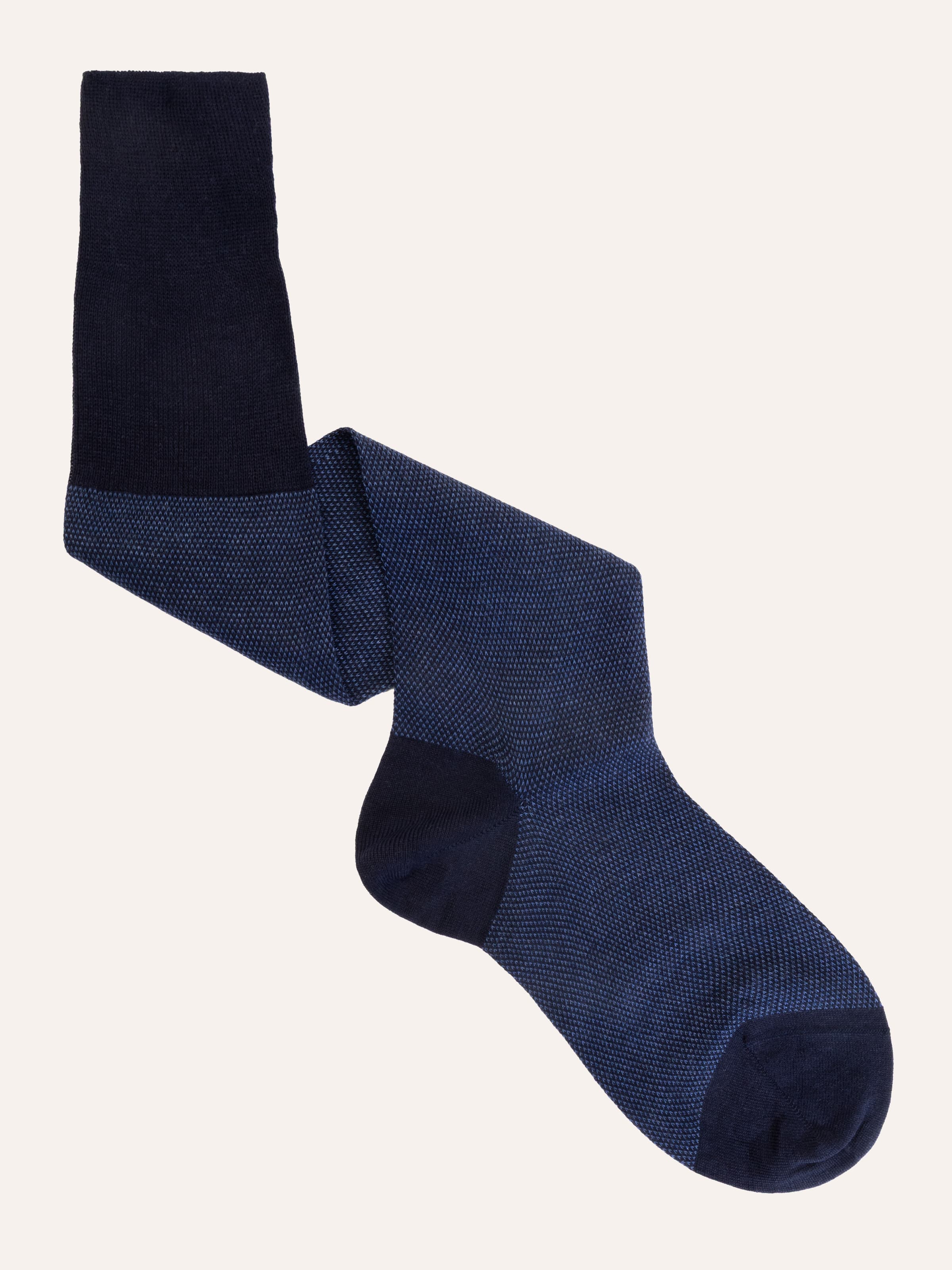 Calze Lunghe Oxford in Cashmere e Seta Gold bio