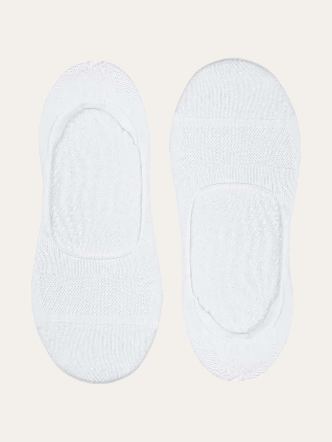 No-Show Socks 2-Pack Scottish Cotton Non-Slip Heel