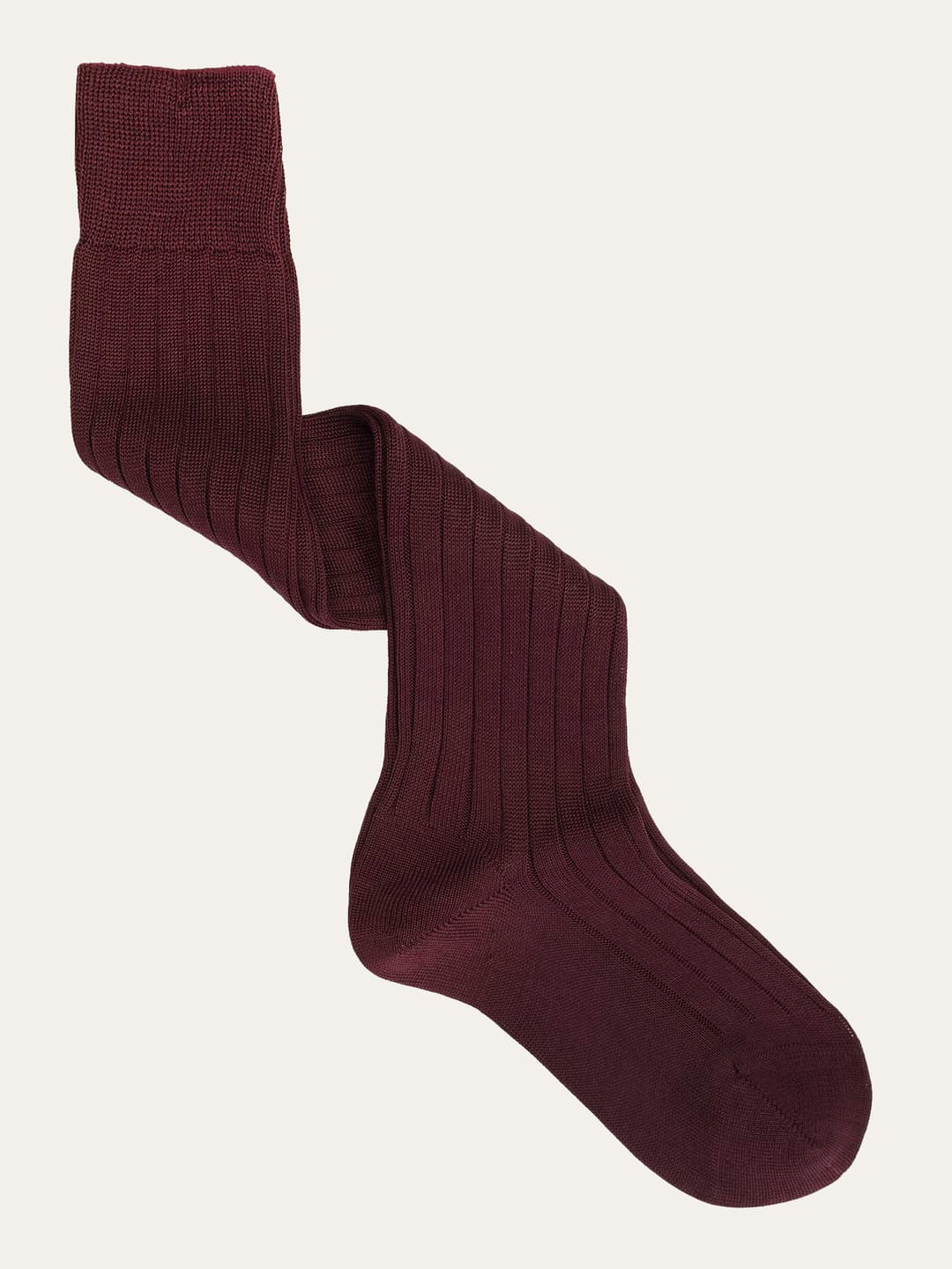 Classic Ribbed Socks in 100% Heavy Lisle Cotton