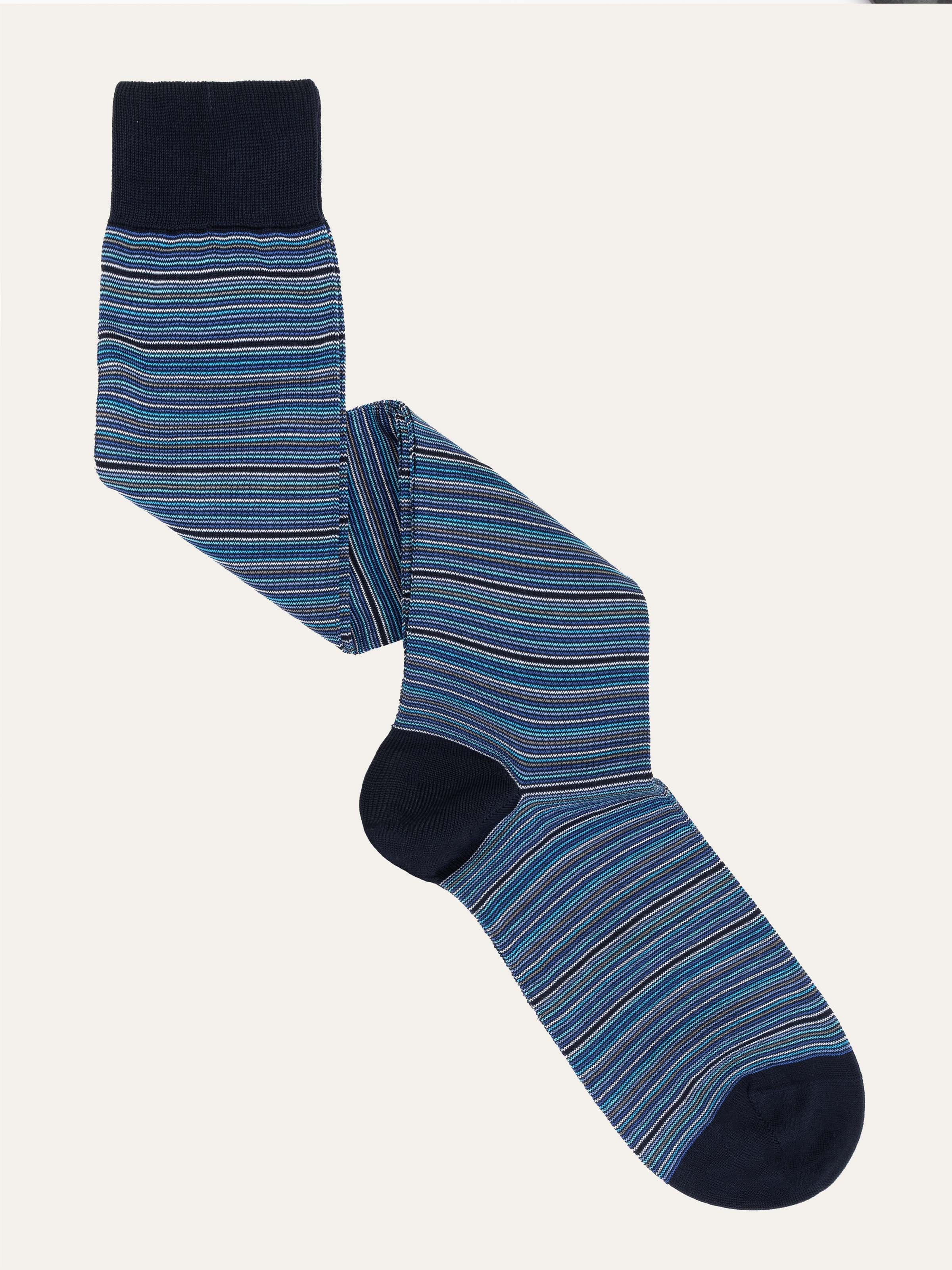 Calcetines largos con diseño Millerighe en Algodón Fresco - Image 1