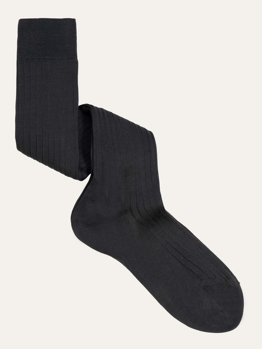 Long Ribbed Socks in 100% Lisle Cotton