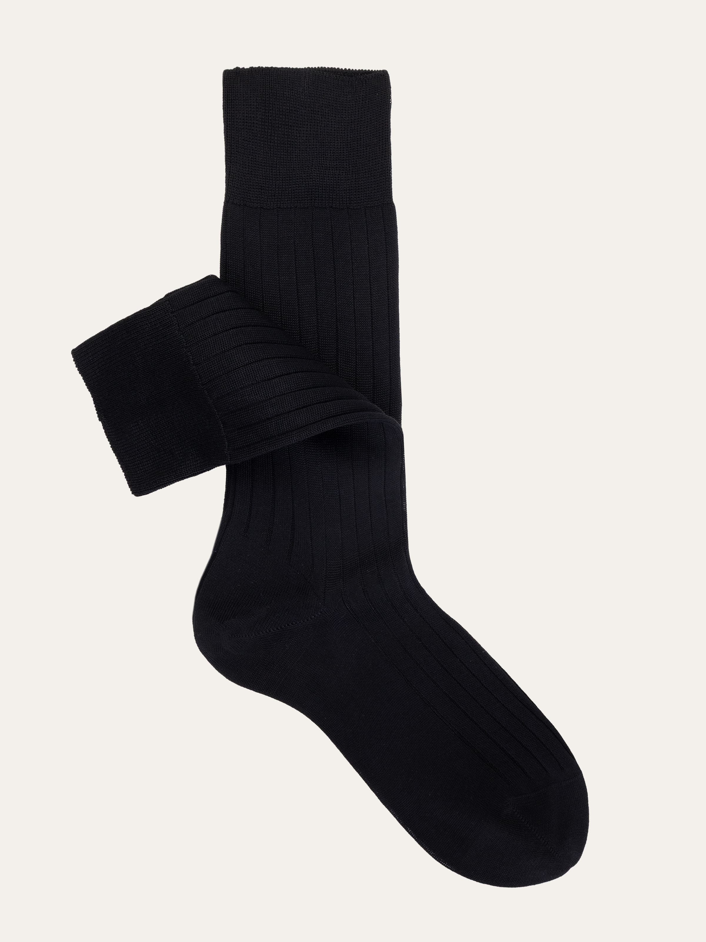 Calza corta a coste resistente 100% Cotone Filo di Scozia