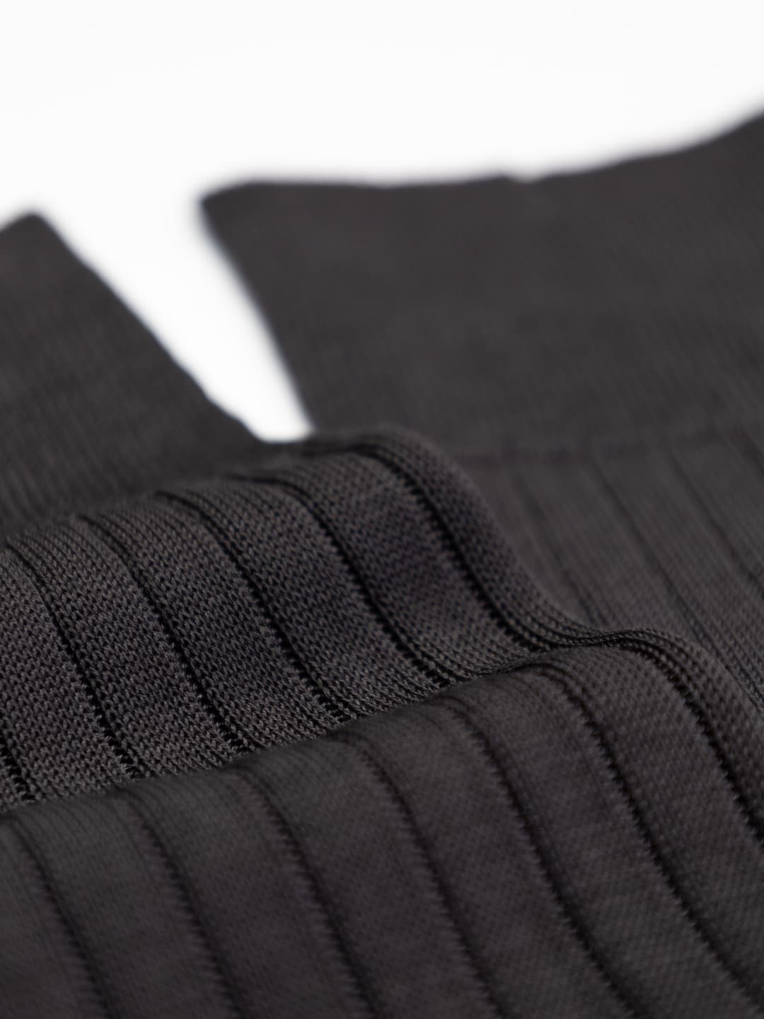 Classic Ribbed Long Socks in 100% Lisle Cotton