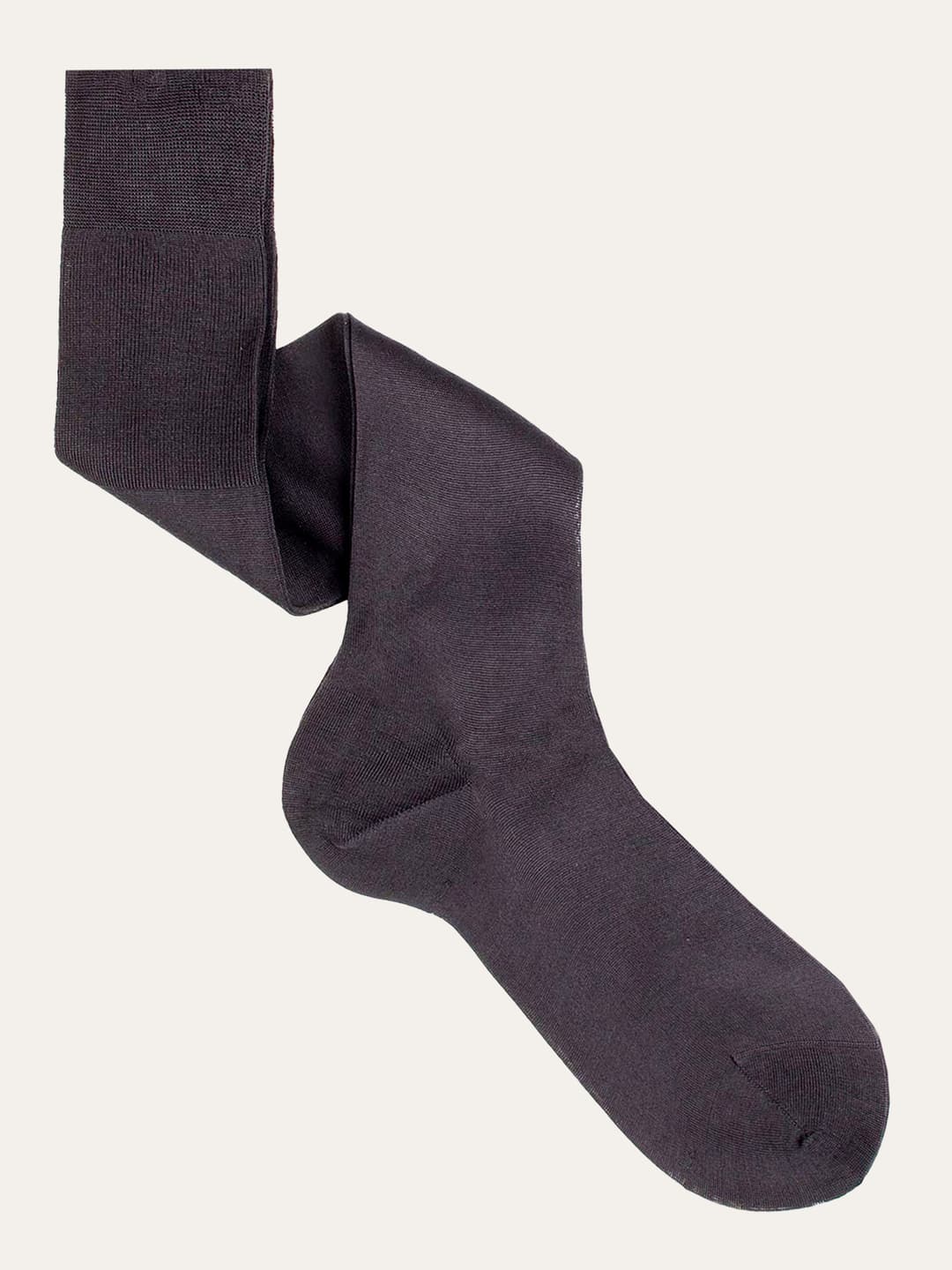 Plain medium weight long socks in 100% Egyptian Cotton