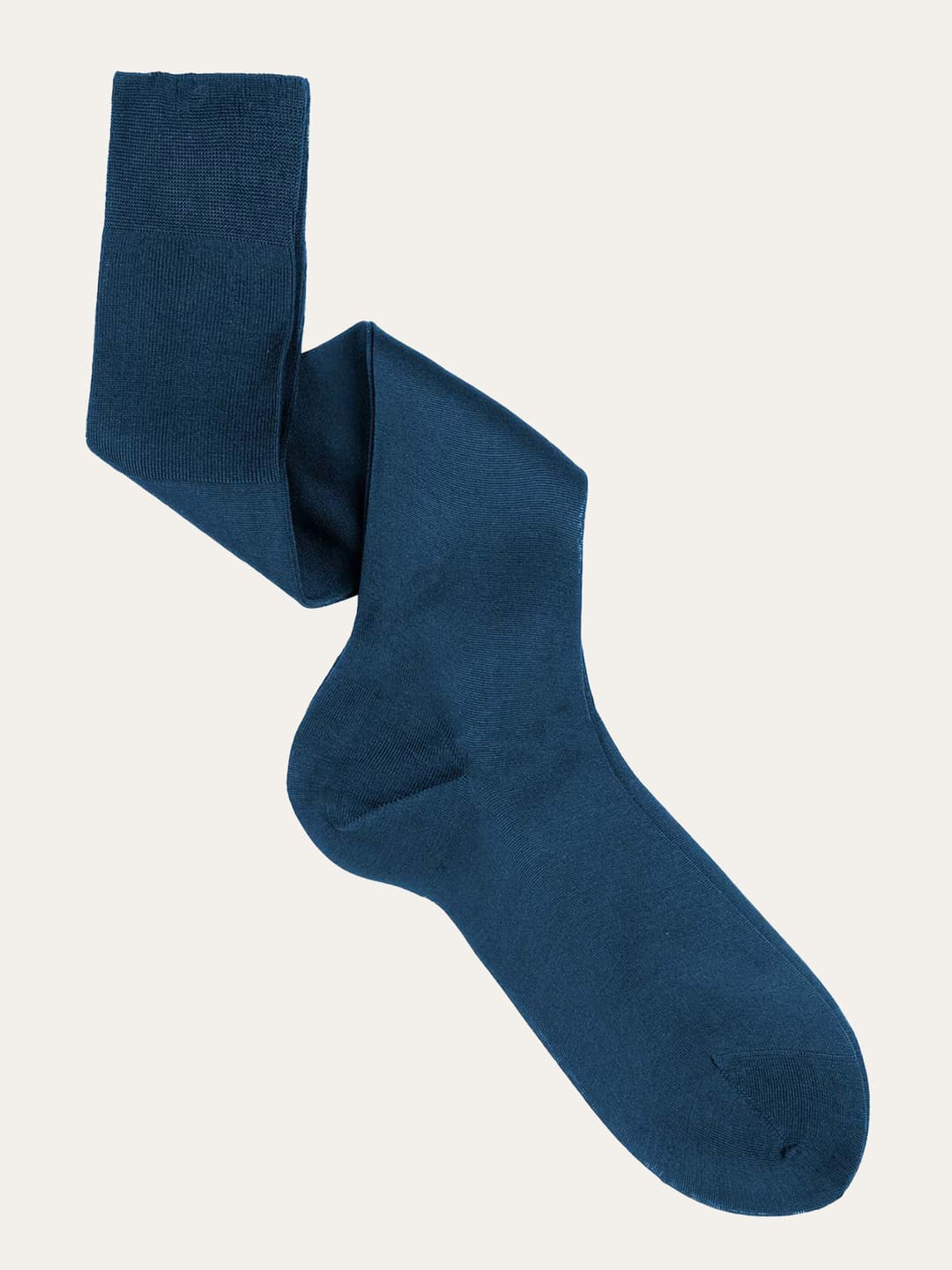 Plain medium weight long socks in 100% Egyptian Cotton