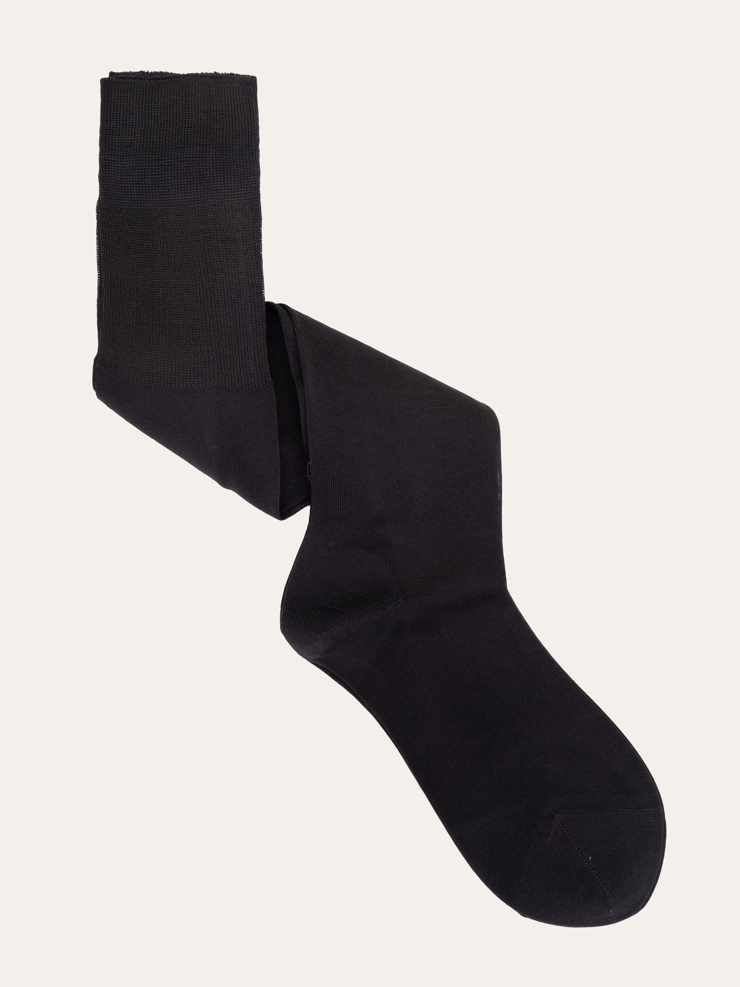 Solid color long socks in Lisle Cotton - Image 1
