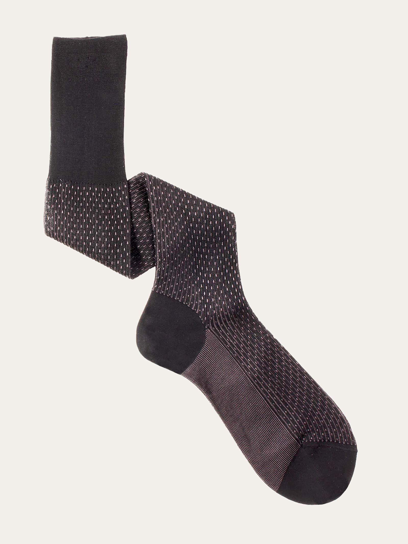 Calza lunga fantasia Jacquard in Filo di Scozia - Image 1