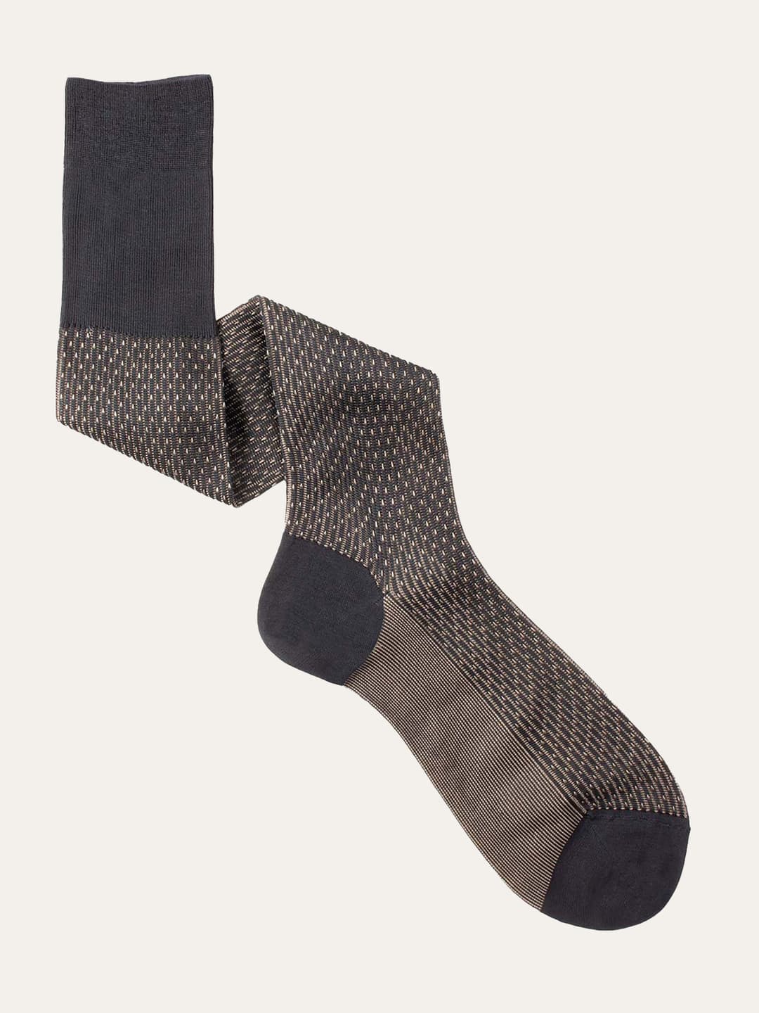 Long Jacquard pattern Lisle Cotton socks