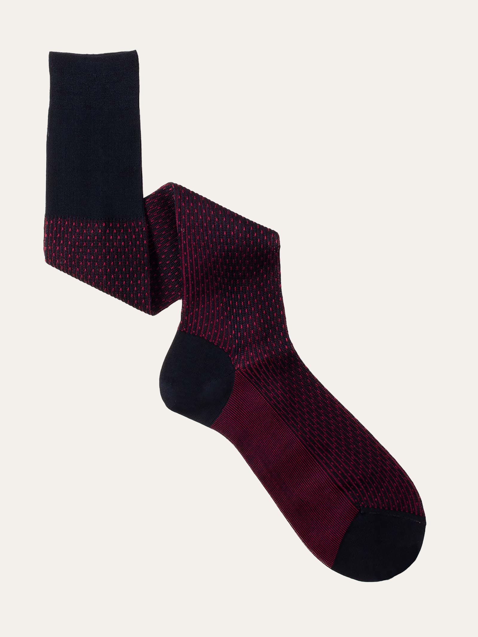 Calza lunga fantasia Jacquard in Filo di Scozia