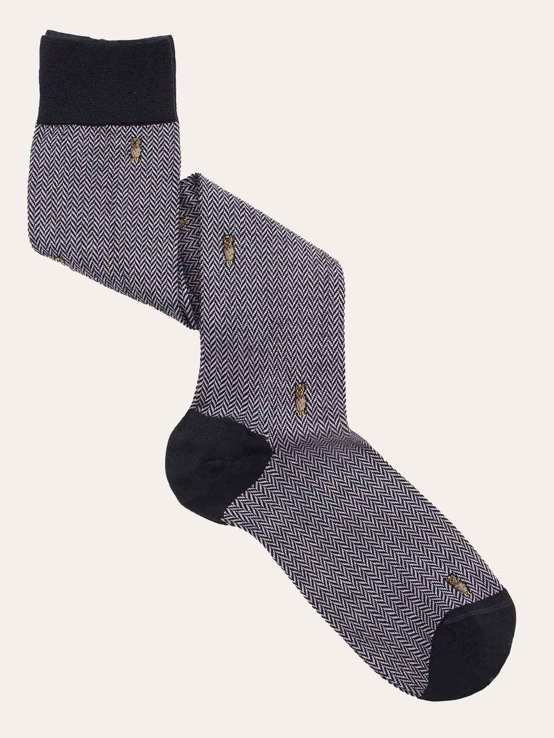 Long Wool Socks with owl Pattern