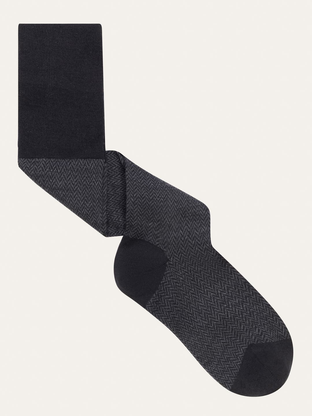 Long Chevron Pattern Wool Socks