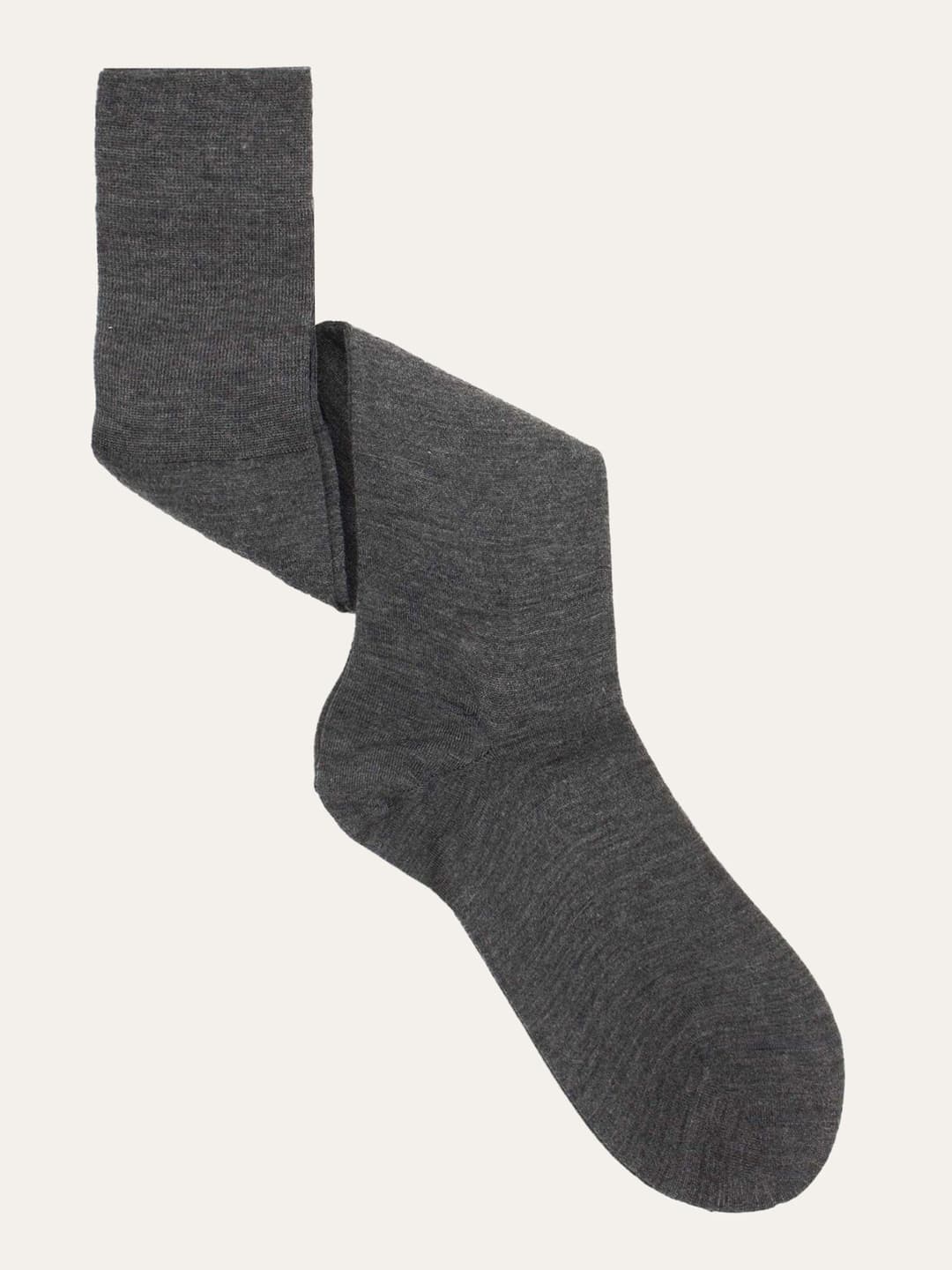 Plain medium weight Merino Wool long socks