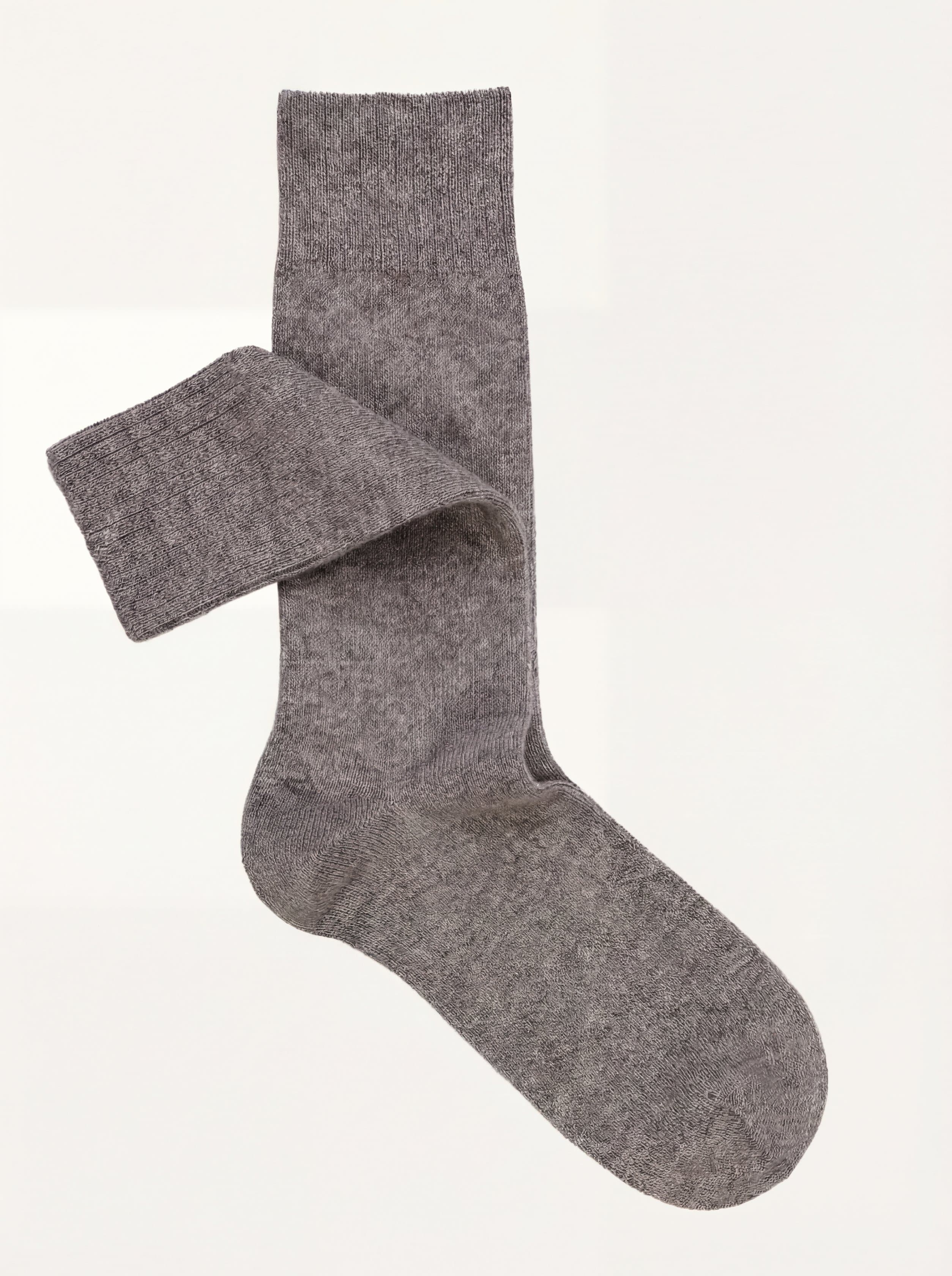Chaussettes Courtes Unies en Mélange Cachemire - Image 1