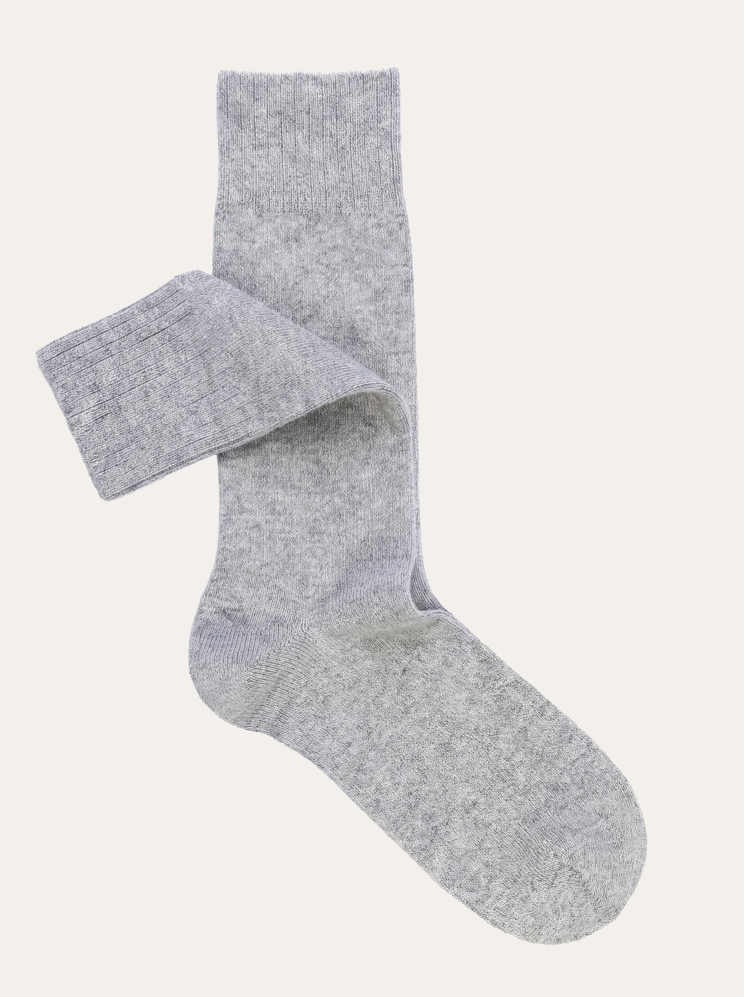 Chaussettes Courtes Unies en Mélange Cachemire - Image 20