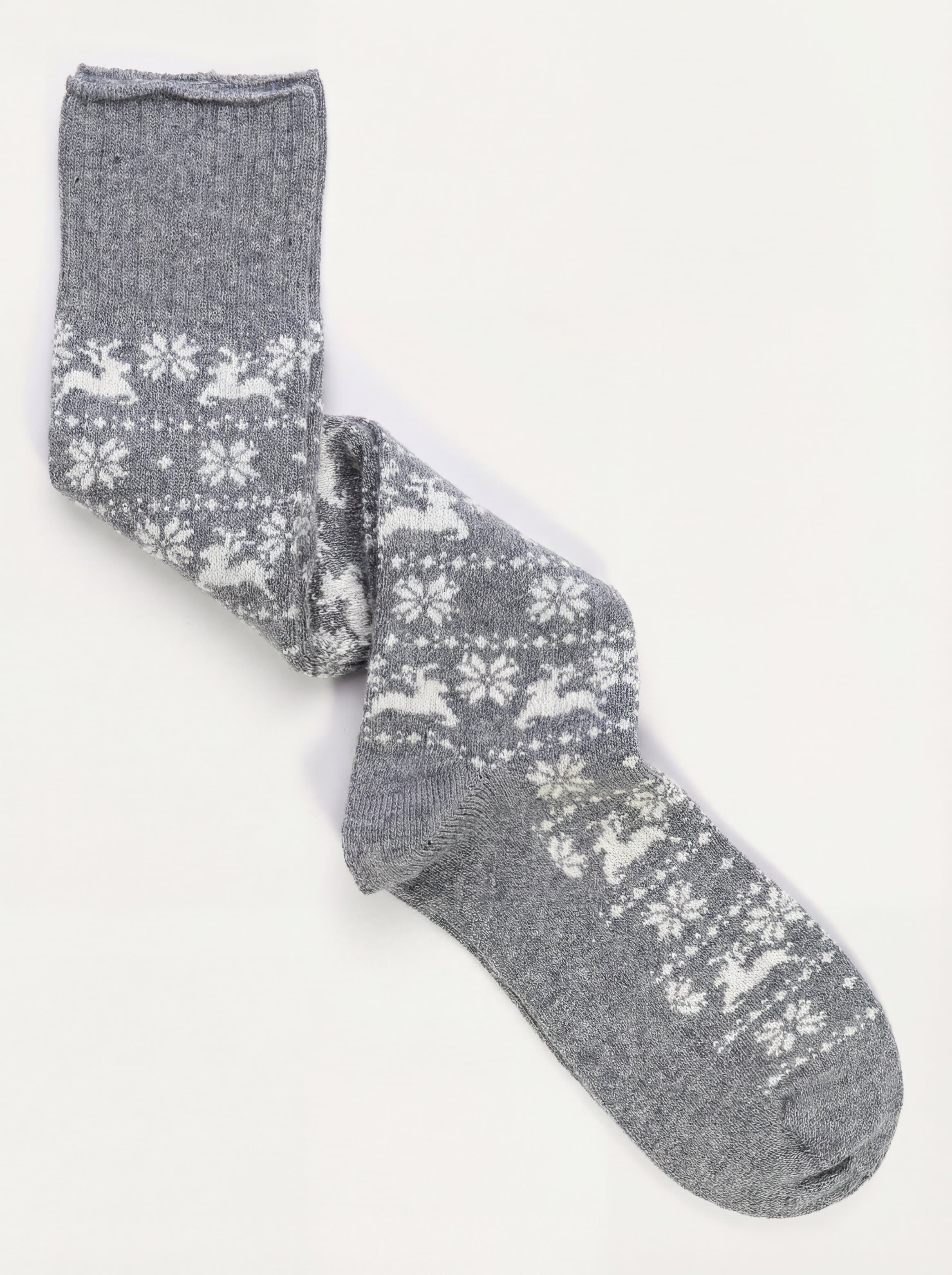 Cofanetto Regalo 3 paia calze Lunghe fantasia Natalizia in misto Cashmere - Image 5