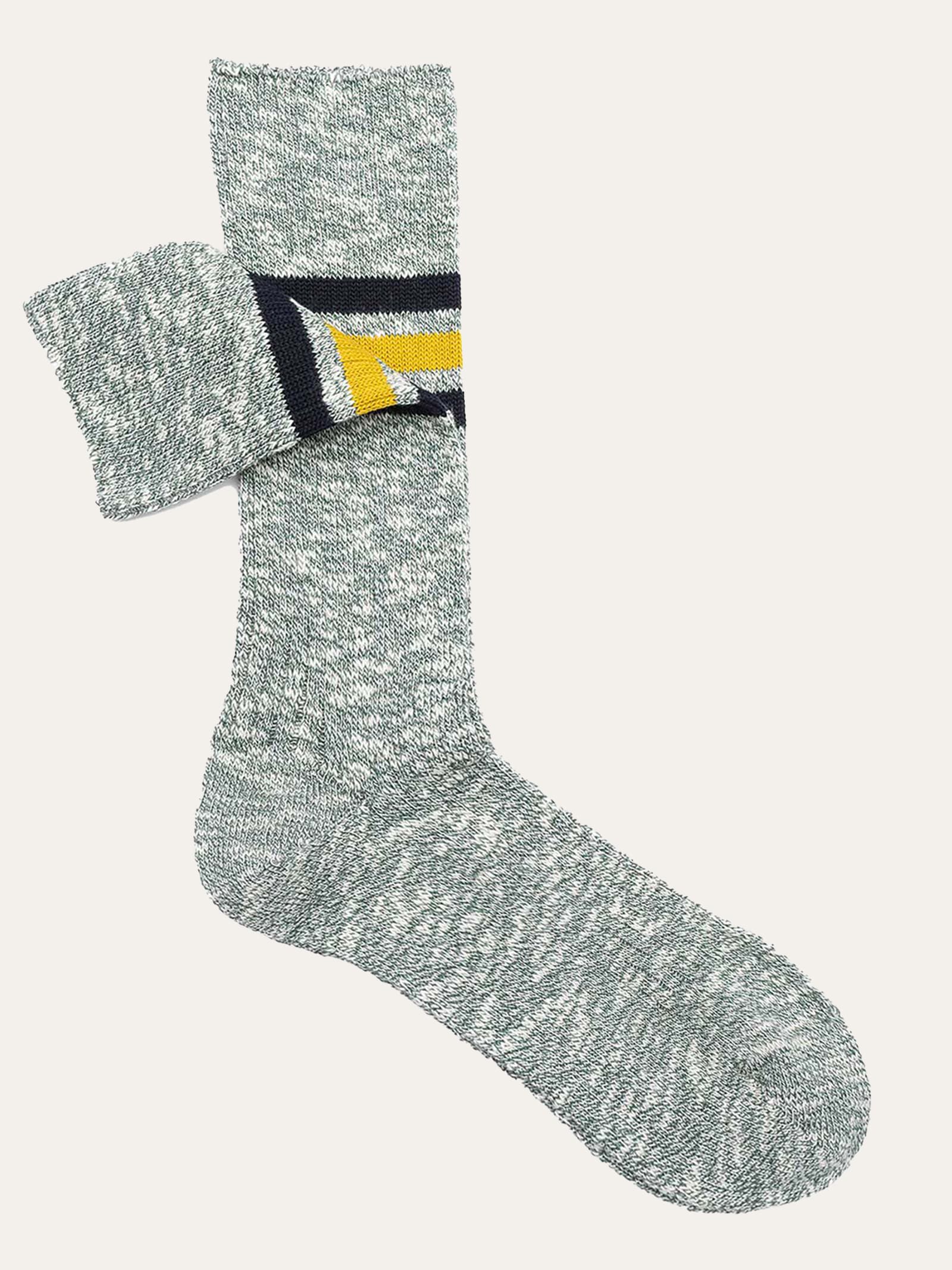 Calze corte a righe in fresco cotone - Stile sportivo