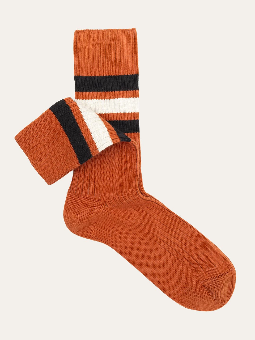 Boston Ribbed Socks with Stripes - Sporty Cotton Style