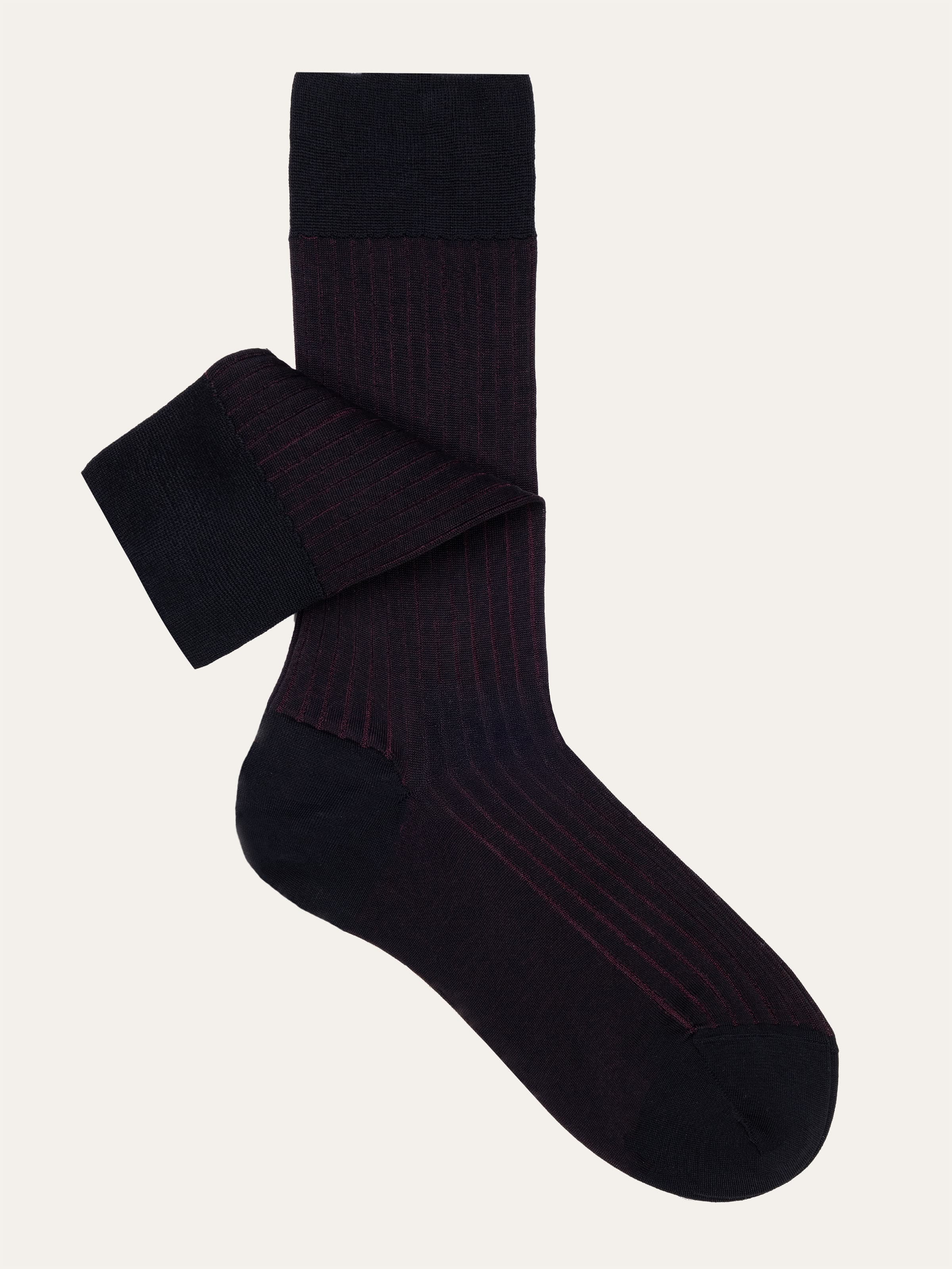Geschenkbox mit drei Paar klassischen gerippten Socken aus Schottengarn - Image 5