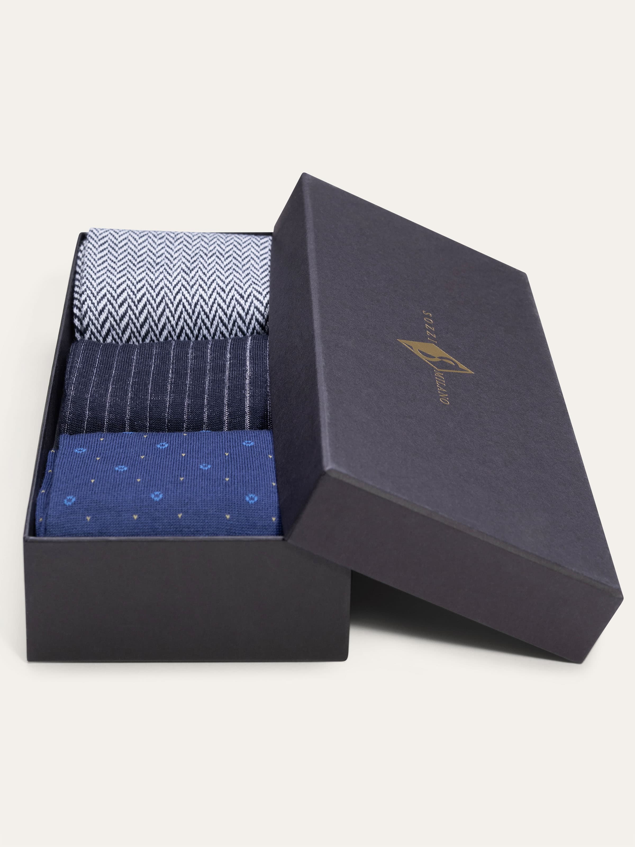 Geschenkbox mit 3 Paar Fantasie-Wollsocken - Image 3