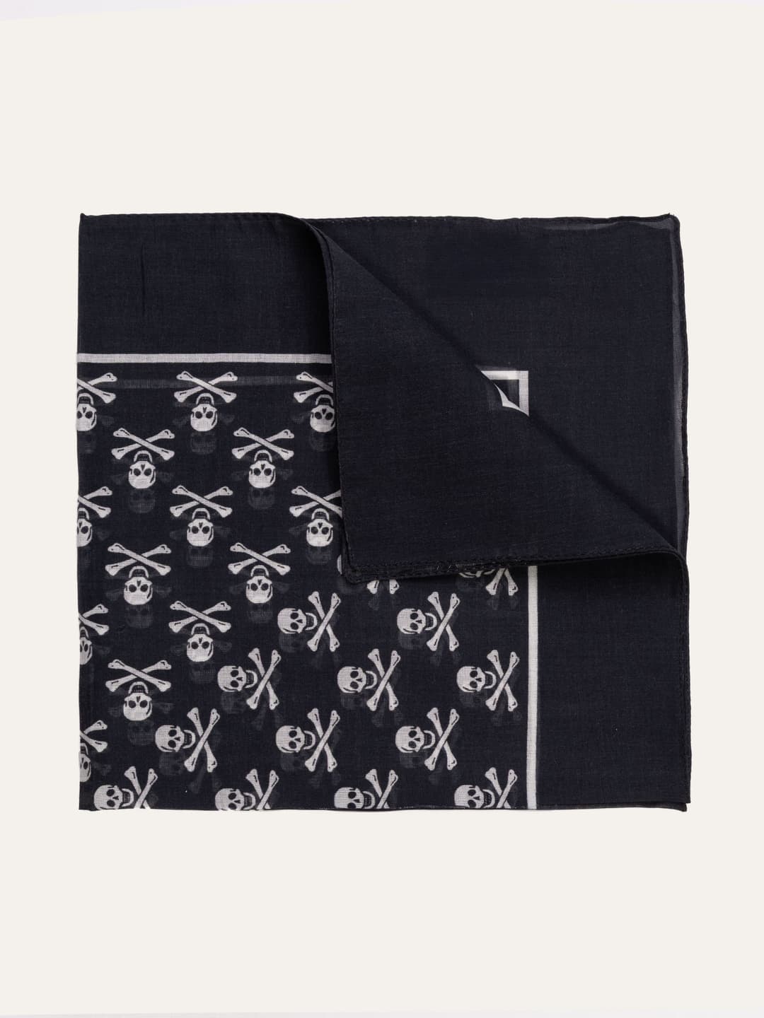 Fazzoletto da taschino con motivo teschi - Accessorio uomo distintivo