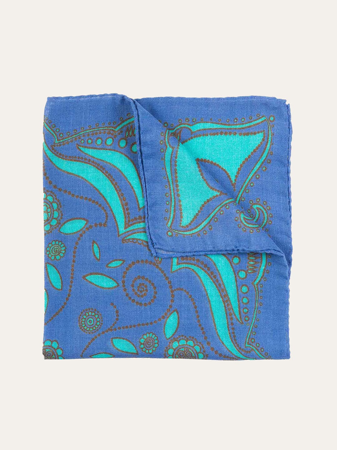 Paisley pattern pocket square