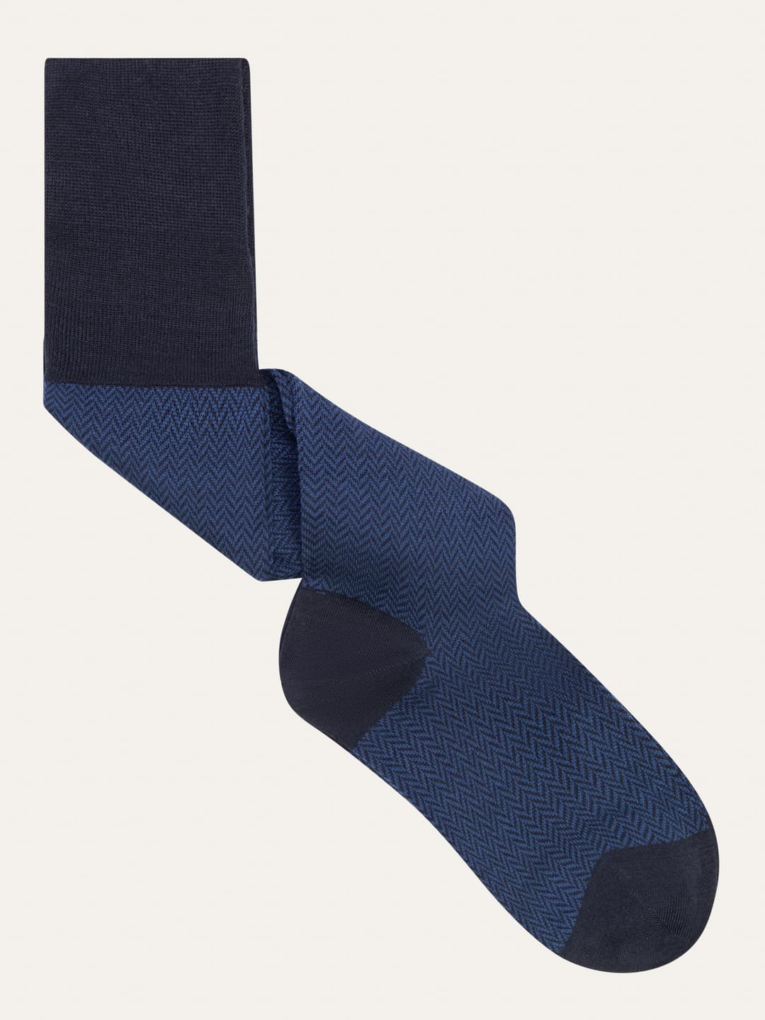 Long Chevron Pattern Wool Socks